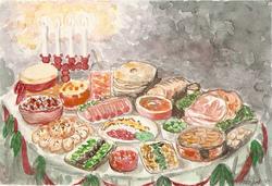 17) Mot jul - Julebord