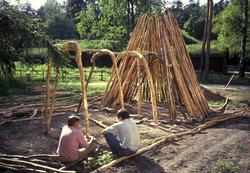 Fra den samiske boplassen i friluftsmuseet på Norsk Folkemus