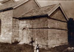 Alstahaug kirke, Alstahaug, Nordland. Fotografert 1905.