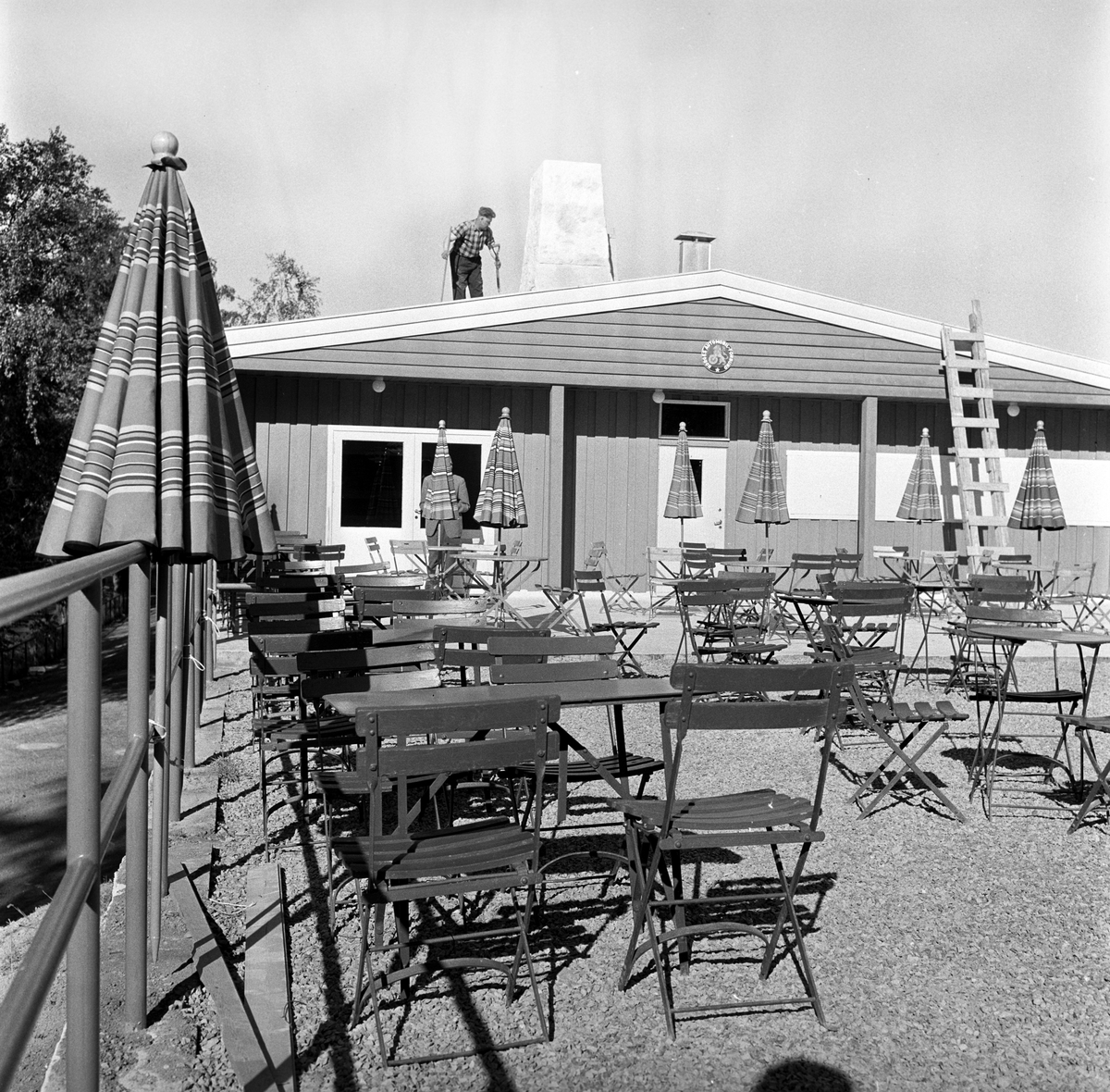 Serie. Bogstad Camping, Oslo. Fotografert 1959.

