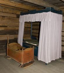 Interiør i stue fra Lende, Time på Jæren. Norsk Folkemuseum,