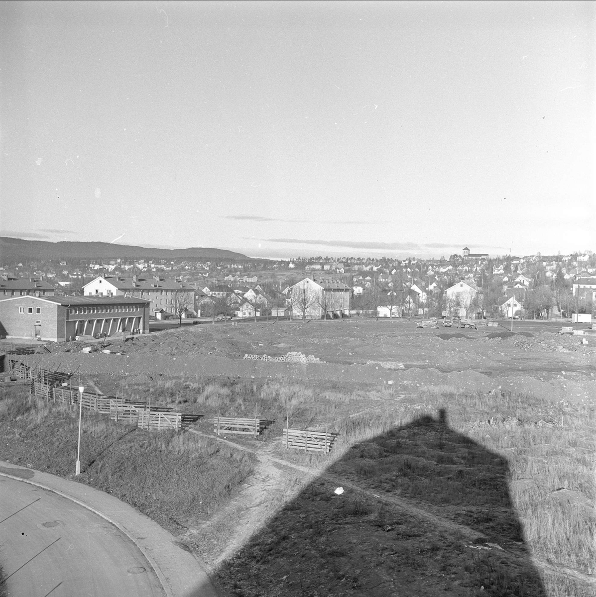Nordre Åsen, Oslo, 15.11.1955. Bebyggelse.