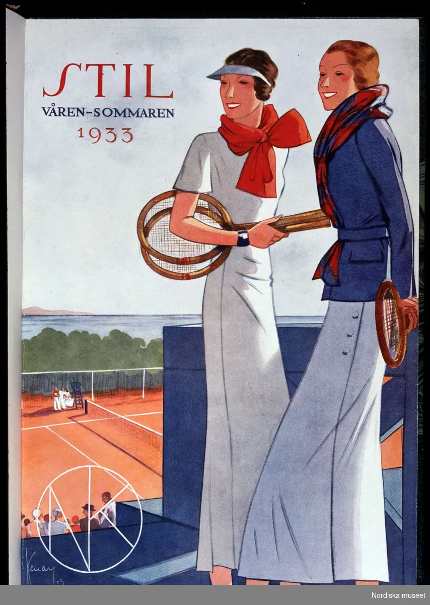 Omslag till Nordiska Kompaniets kundtidning Stil, våren-sommaren 1933.