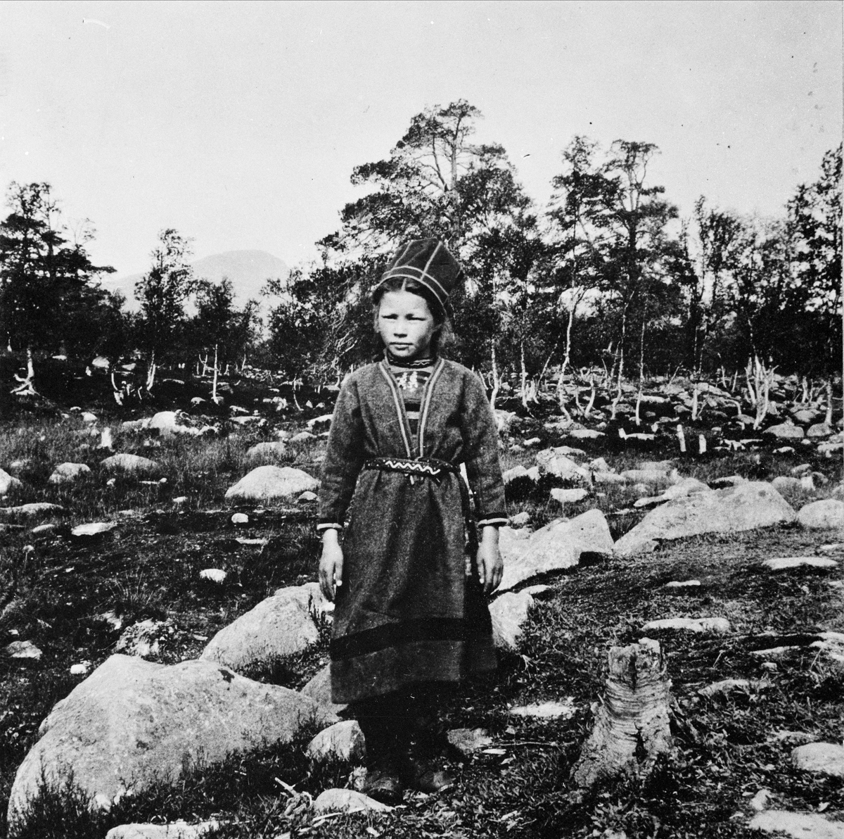 Samisk flicka, Margareta Magdalena Jonsdotter, Grötvallskläppen, troligen Dalarna.