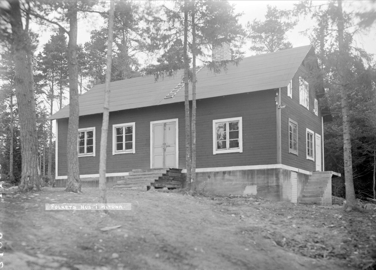 "Folkets hus i Fröslunda", Altuna socken, Uppland 1923
