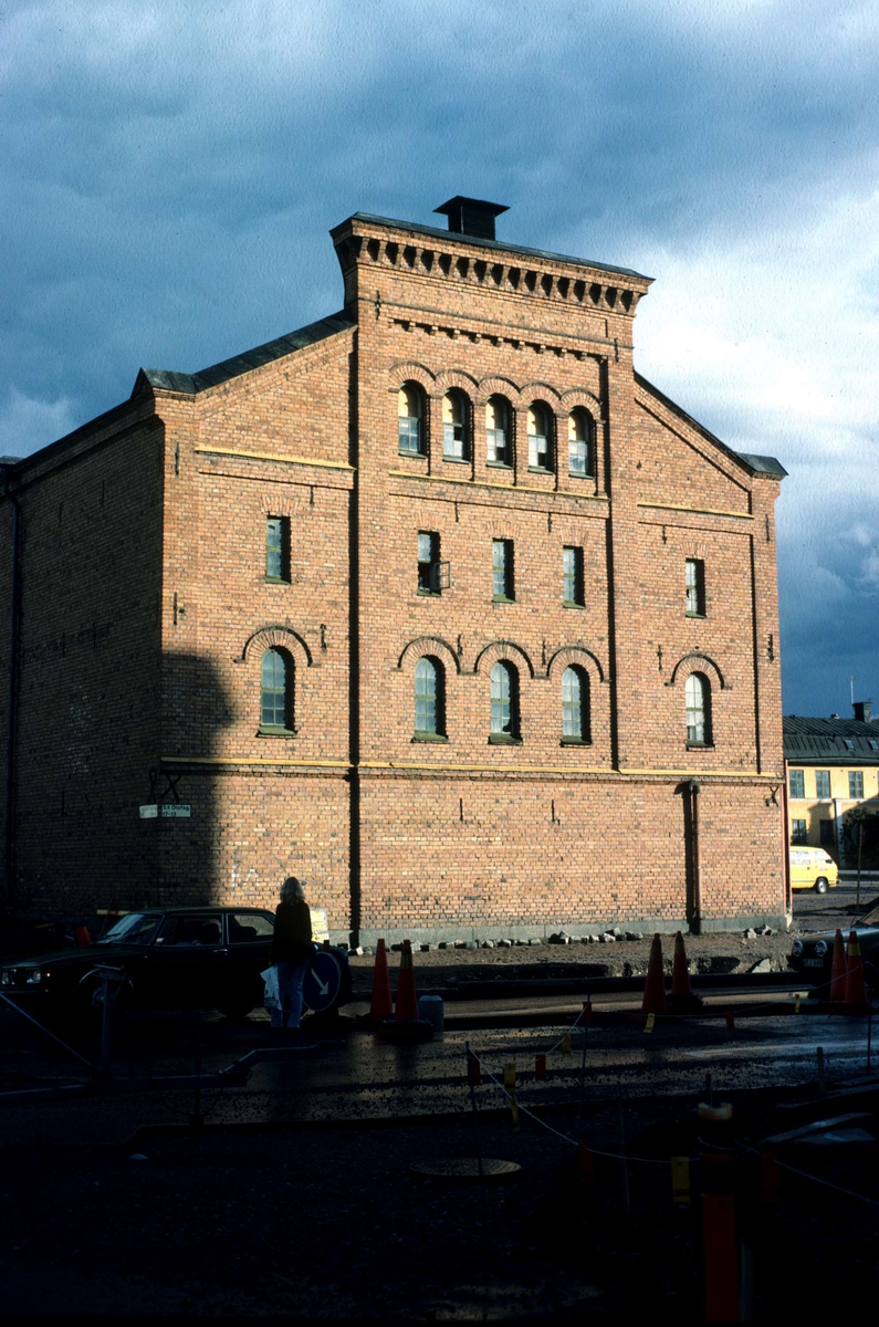 Upsala Bayerska Bryggeri AB, kvarteret Sandbacken, S:t Olofsgatan, Uppsala september 1983