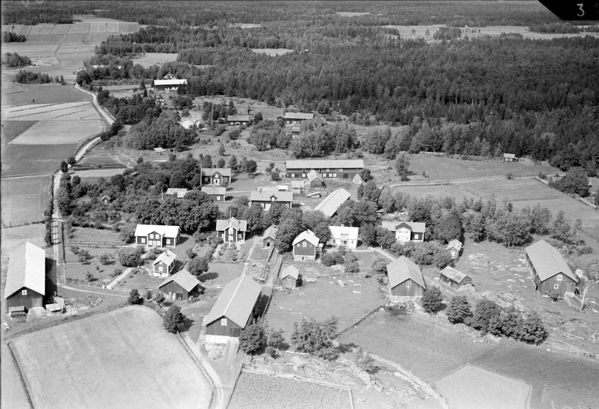Flygfoto över Bolka, Börstils socken, Uppland 1936