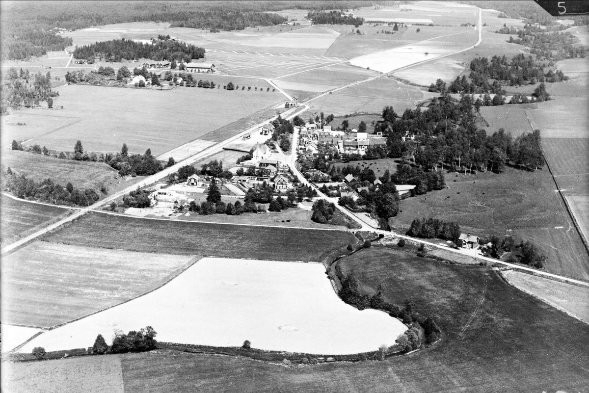 Flygfoto över Altuna socken, Uppland 1936