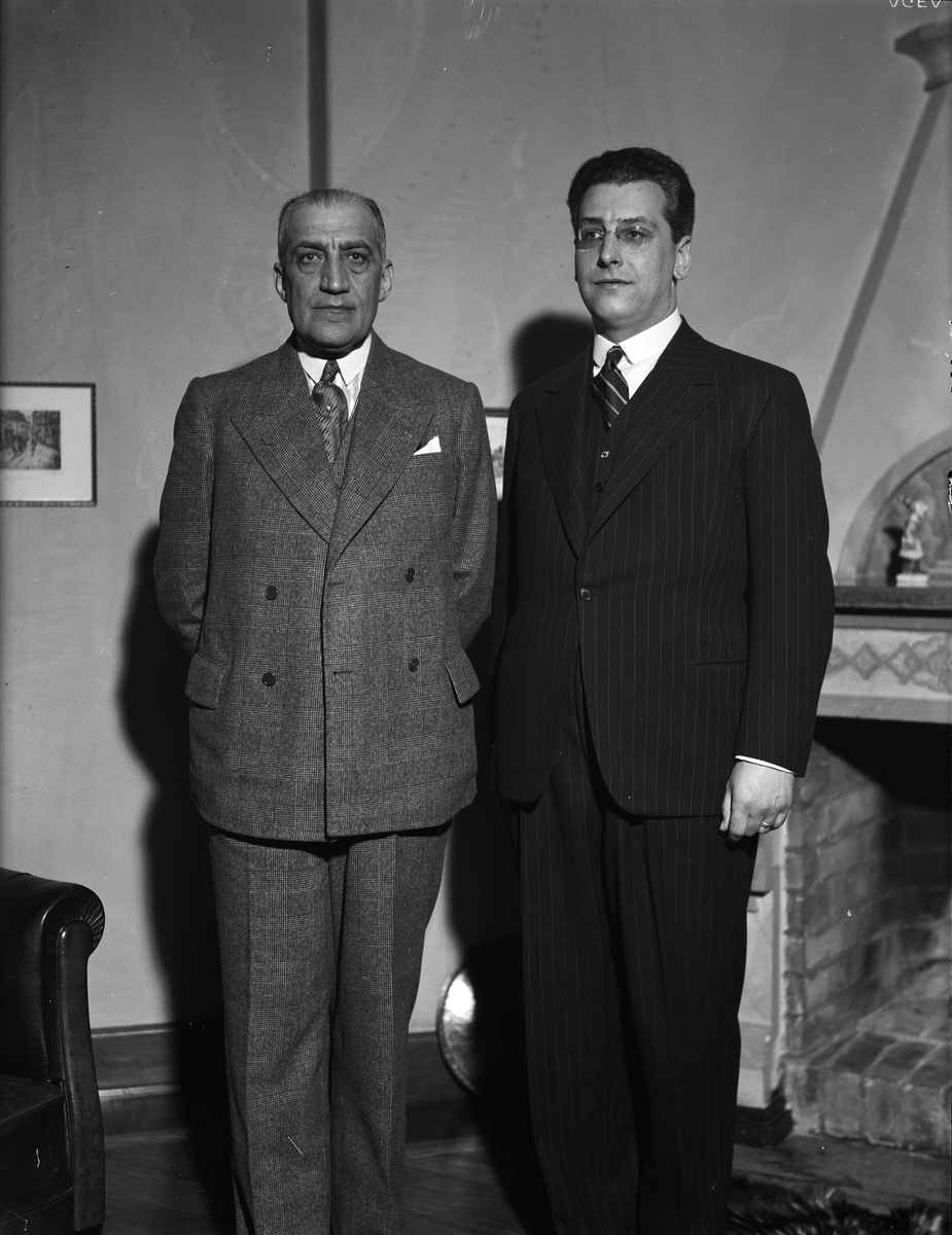 Två män, sannolikt Uppsala, 1936