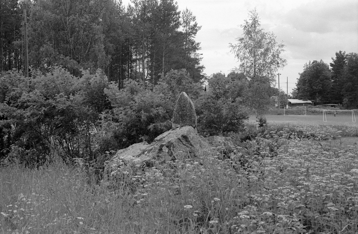 Minnessten, Solna, Sotter, Knutby socken, Uppland 1987