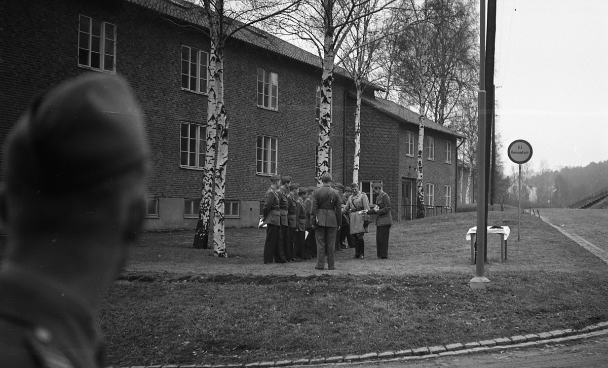 Diplomutdelning, Arméns underofficersskola, AUS, Uppsala 1961