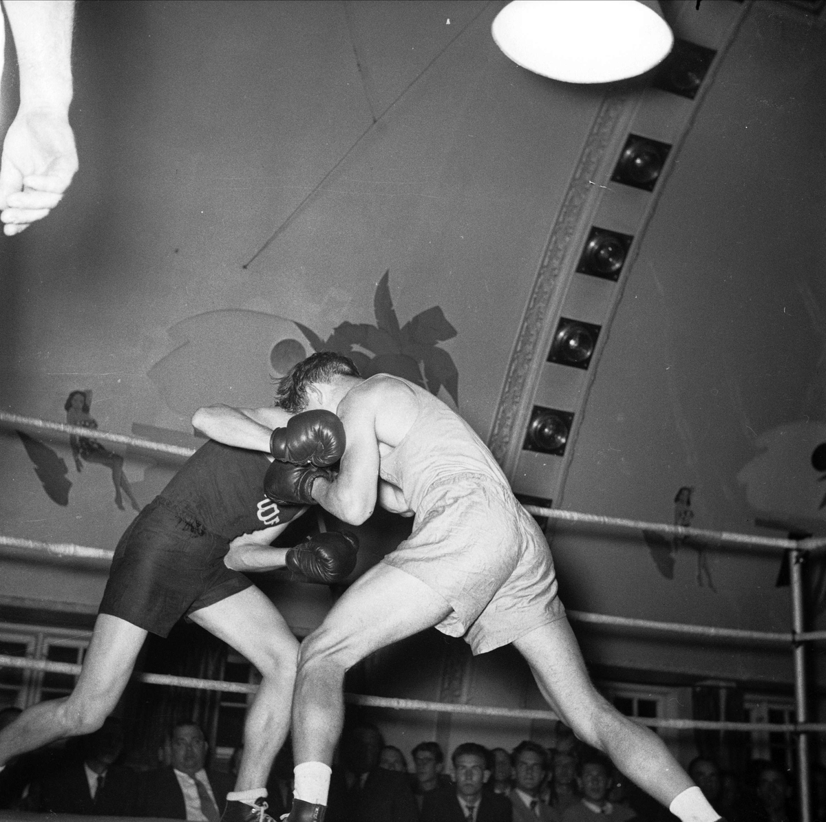 Boxning på Bluffen, Uppsala oktober 1949