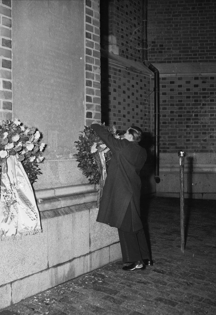 Upplands fornminnesförening - 300-årsminnet av Johannes Bureus död, Uppsala 22 oktober 1952