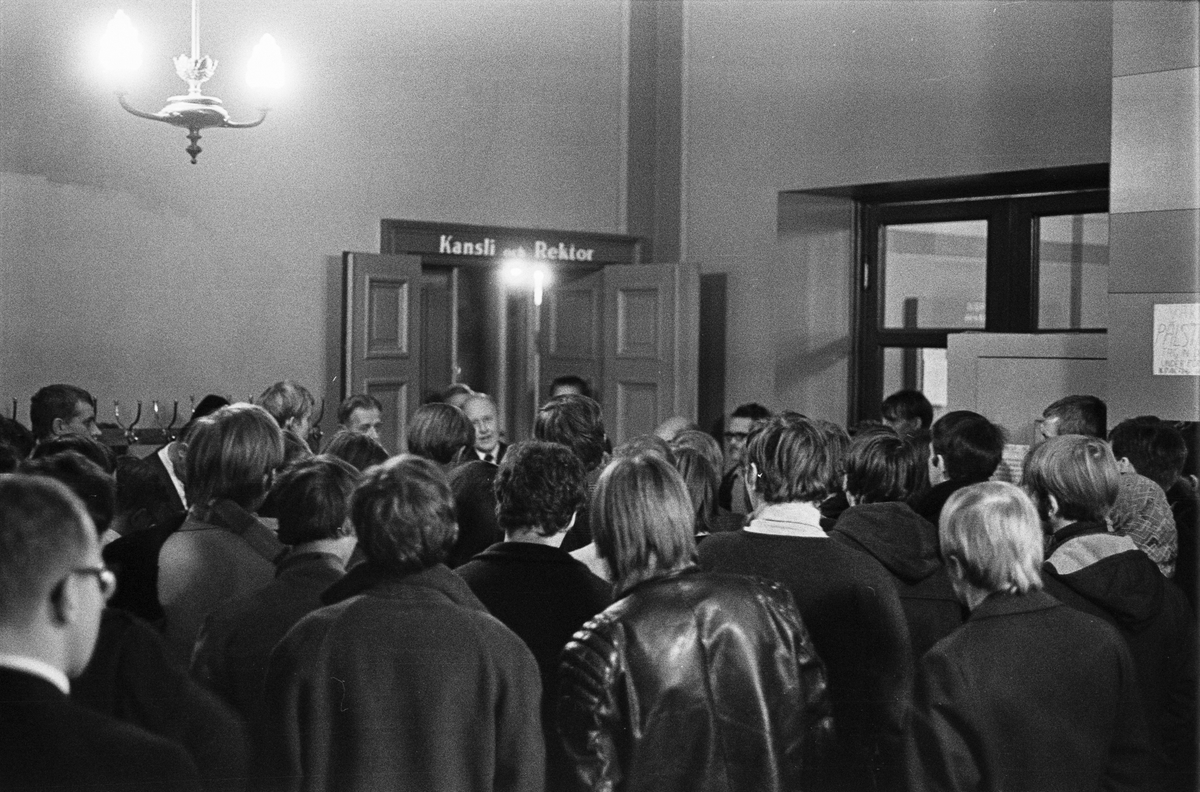 Konsistoriebråk, Uppsala universitet, Uppsala november 1968