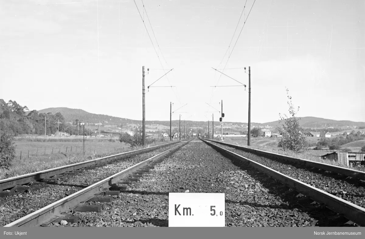 Hovedbanen : linjeføring km 5,0