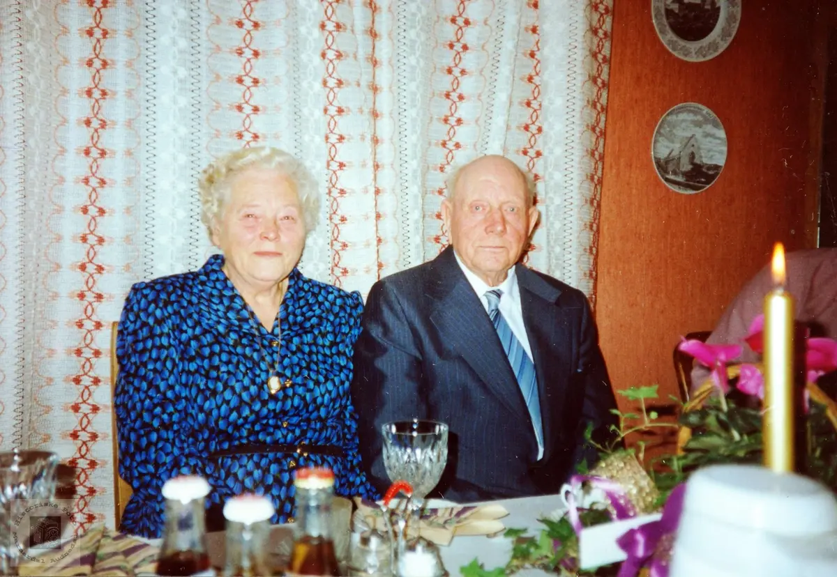 Gullbrudeparet Martha og Johan Valand.