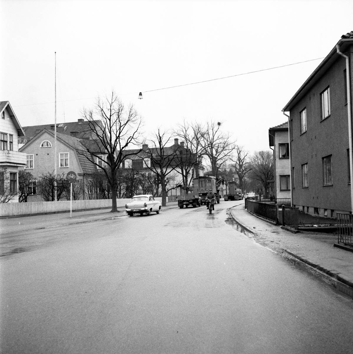 Bild mot Elverksplan på Jönköpingsvägen i Huskvarna.