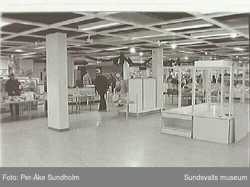 Varuhuset Forum, Storgatan 28 , Sundsvall. Inför nedläggningen 1995-01-28.