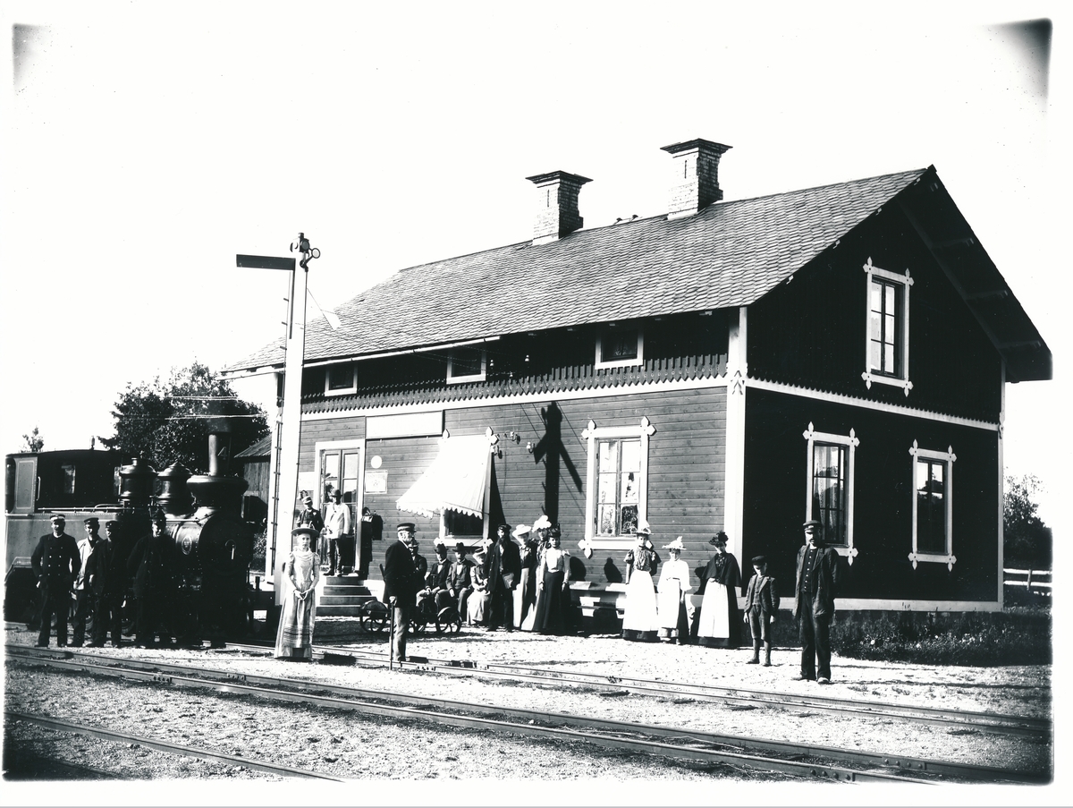 Poststationen i Järnboås, exteriör, 1890-tal.