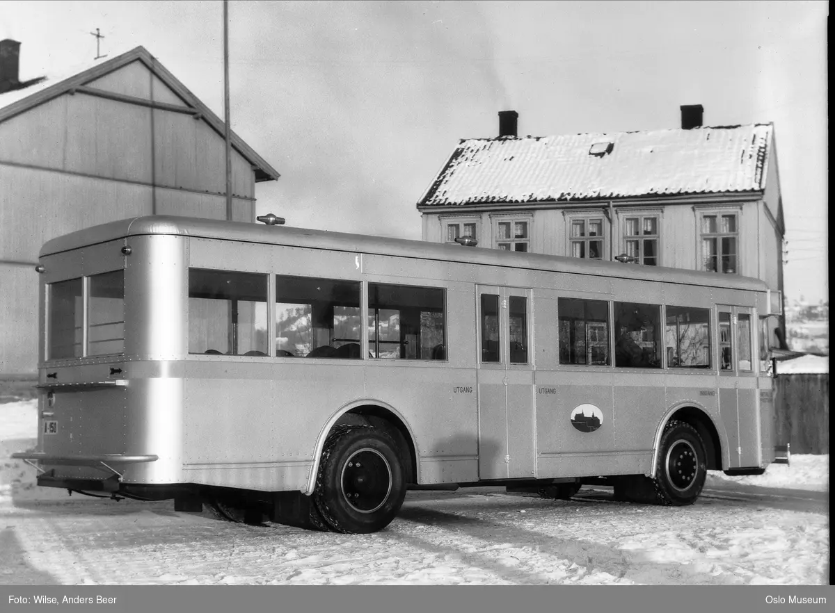 Oslo sporveier, buss, snø