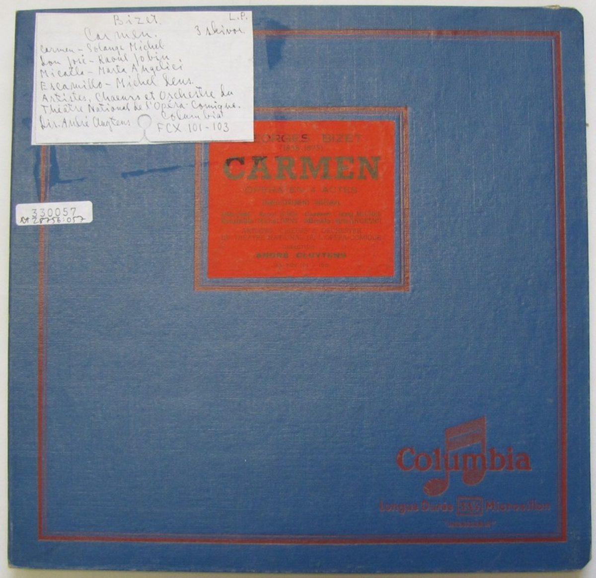 3 st LP-skivor av märket Columbia