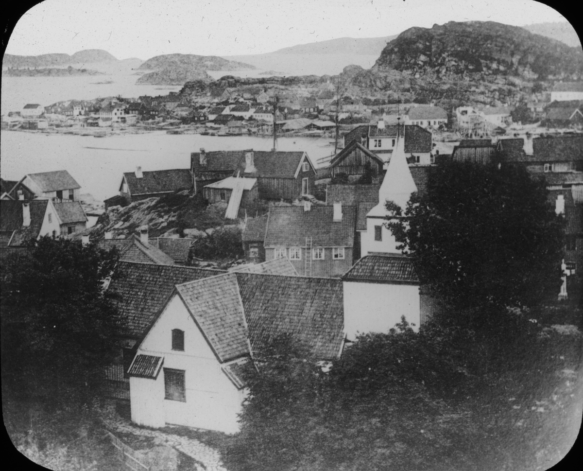 Christikirken ca 1850. Kragerø