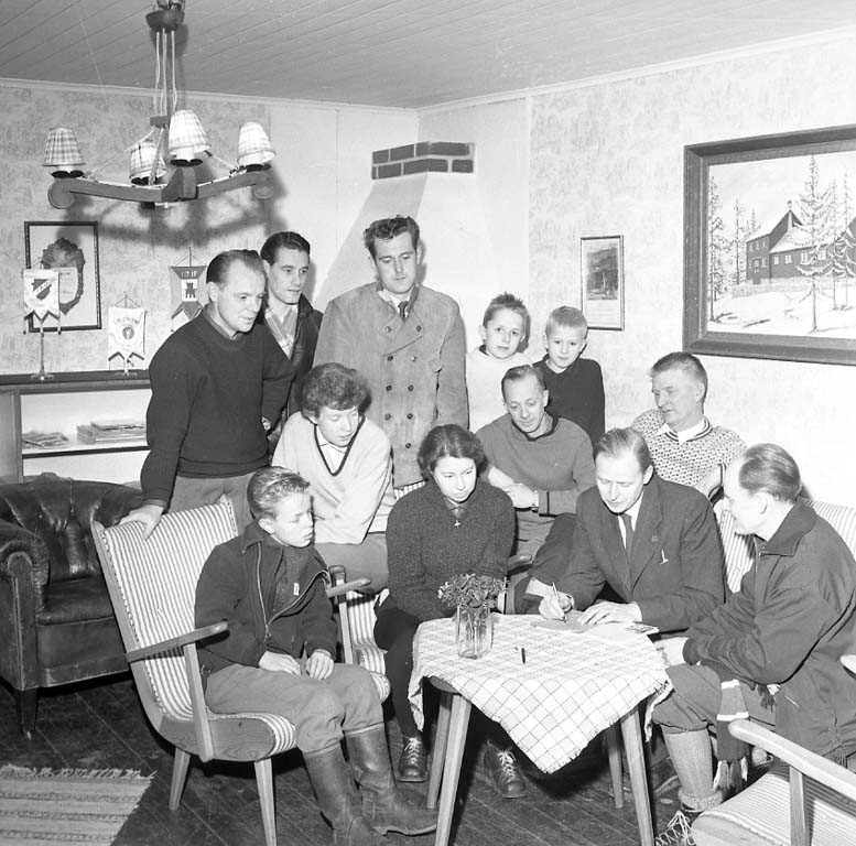 Enligt notering: "Orinternsmöte Sportstugan Jan 1961".