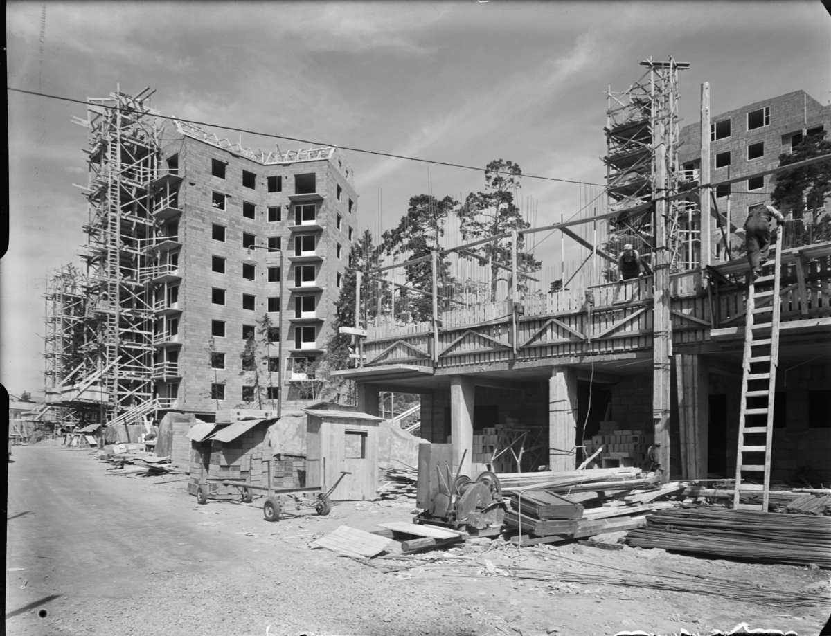 Bebyggelse med glidform i Västertorp - ArkDes / DigitaltMuseum