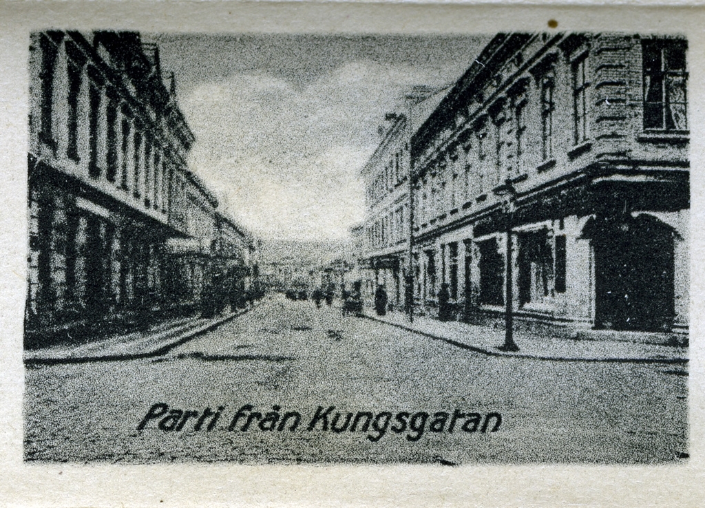 Text till bilden: "Parti från Kungsgatan".