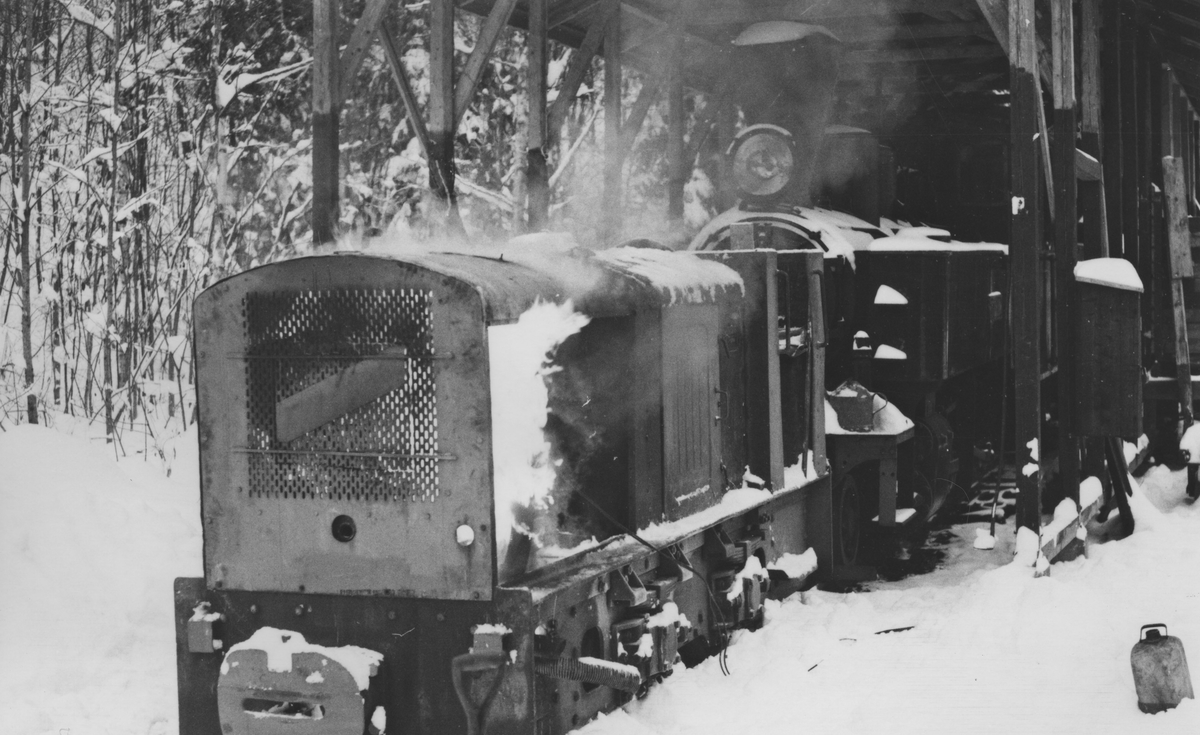 Kaldstart av diesellokomotivet "Bæleverket".