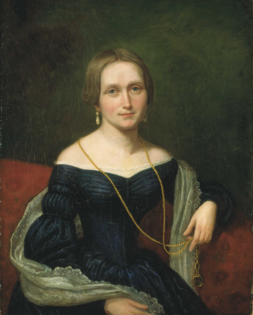 Portrett Av Camilla Collett F dt Wergeland Portrett Oslo Museum 
