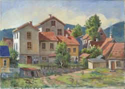 Fra Briskeby [Forstadsmotiv]