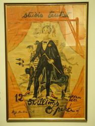 12-skillingspoeraen av Bert Brecht [Teaterplakat]