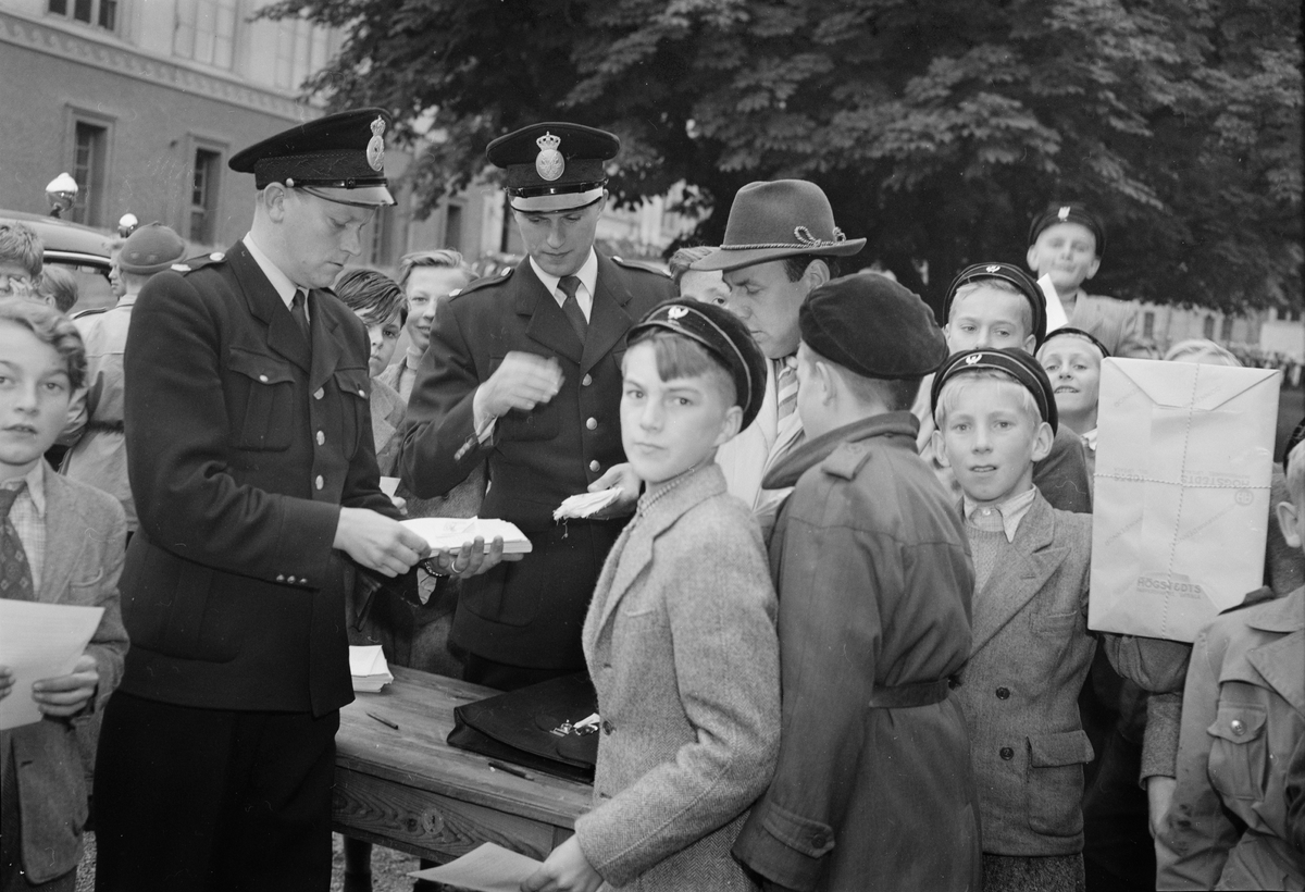 Polisen - trafikundervisning, Uppsala september 1951