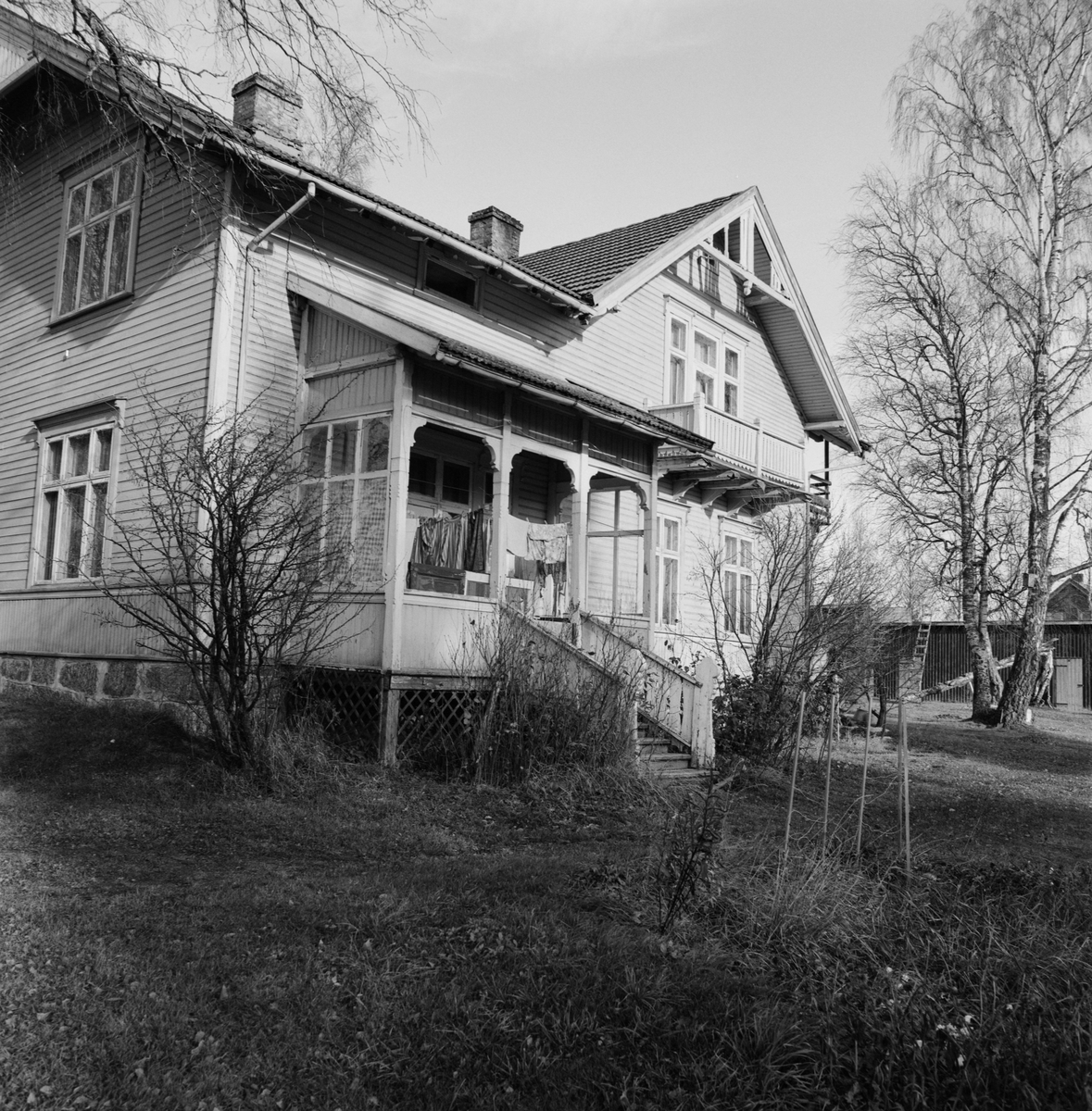 Klevbakken, ingeniørboligen ved Aadals Brug. Boligen ble bygd ca 1897. Klevbakken 109. Løten. Ådalsbruk.