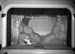 Teater/ forestilling, kvinne på scenen