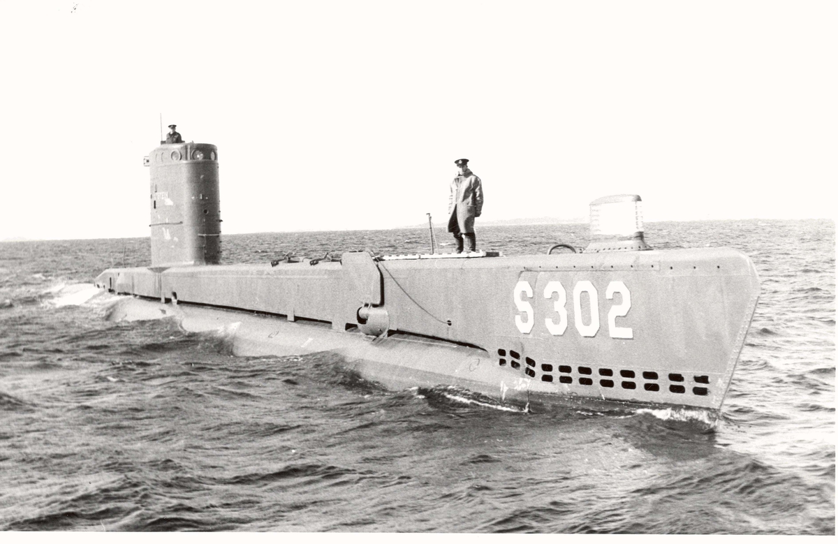 Motiv: Undervannsbåten KNM "Utstein" (S302)3/4 styrbord bredside