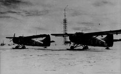 To fly på isen, Otter OAG og OAF. Radiomast og noe utstyr i 