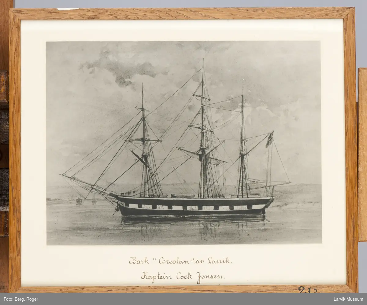 CORIOLAN
Nasjon: Norsk
Type: Bark
Byggeår: 1849
Byggested: Lübeck, Tyskland