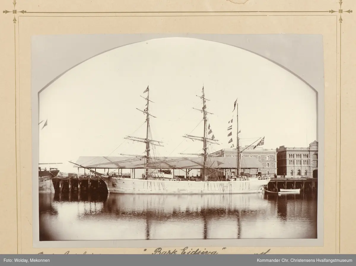 Barken " Eidsivor". Port Adeleide, 17. May 1895.