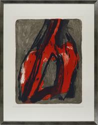 Uten tittel (rød, sort, grå) [Litografi]