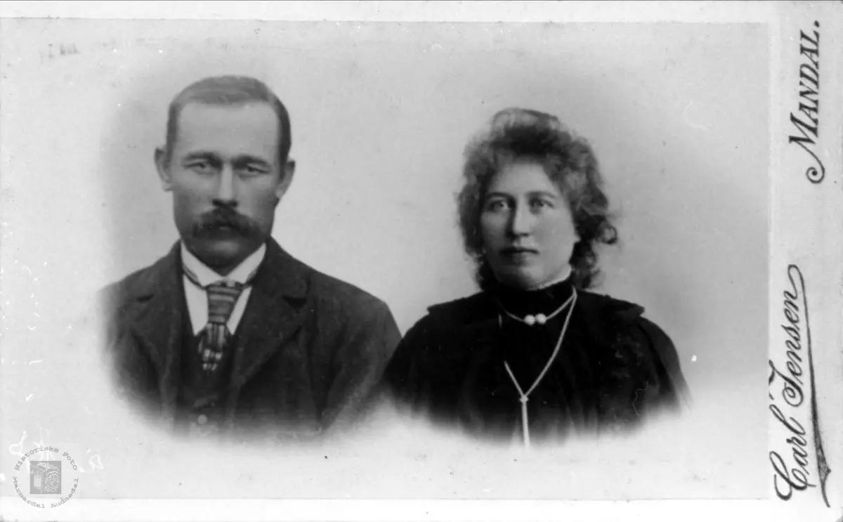 Ekteparet Jens og Sørine Hjemlestad