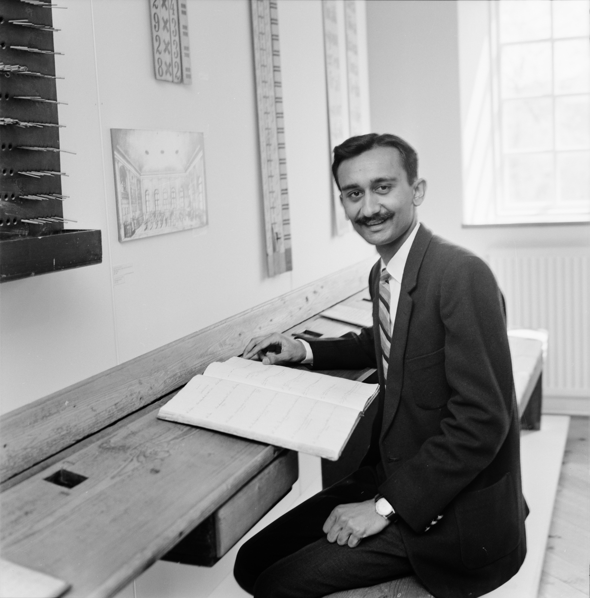 Indiske journalisten Lalit Mohan, sannolikt Uppsala 1964