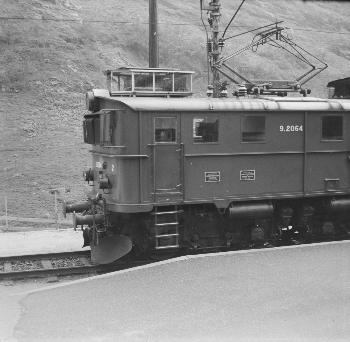 Elektrisk lokomotiv type El 9 på Myrdal stasjon