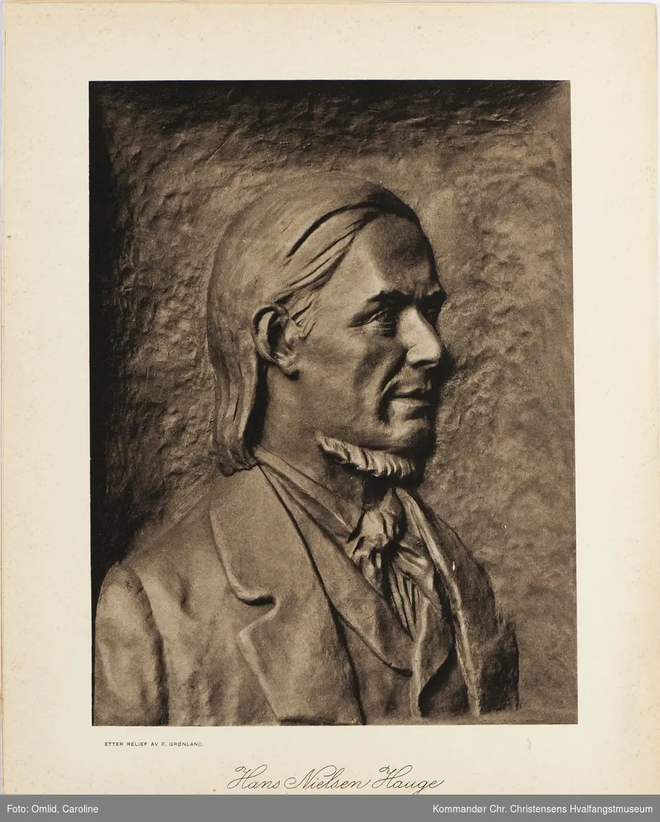 Portrett av Hans Nielsen Hauge, 1/4 fig.