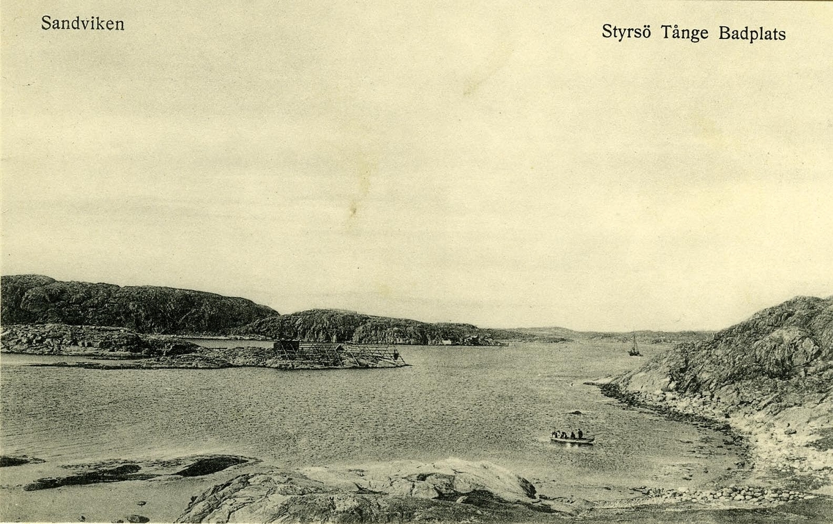 Sandviken. Styrsö Tånge badplats. - Sjöhistoriska museet / DigitaltMuseum