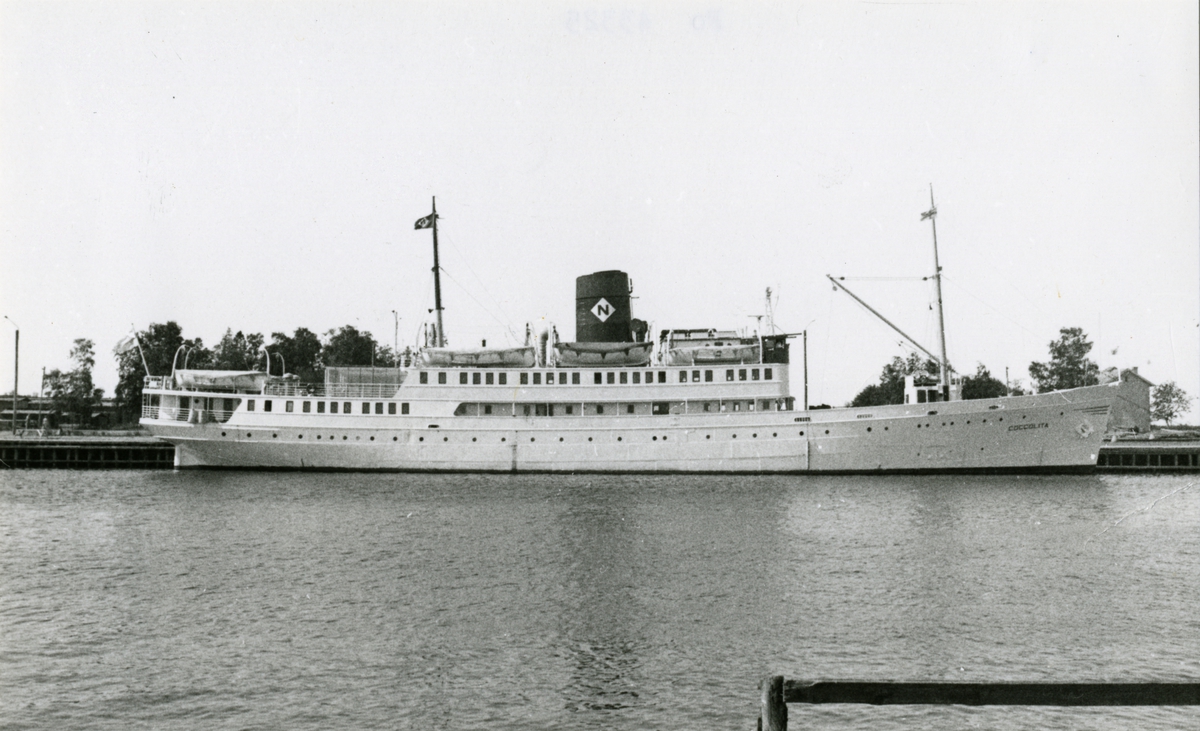 Passagerareångfartyget COCCOLITA av Gamla Karleby. Foto omkr. 1969