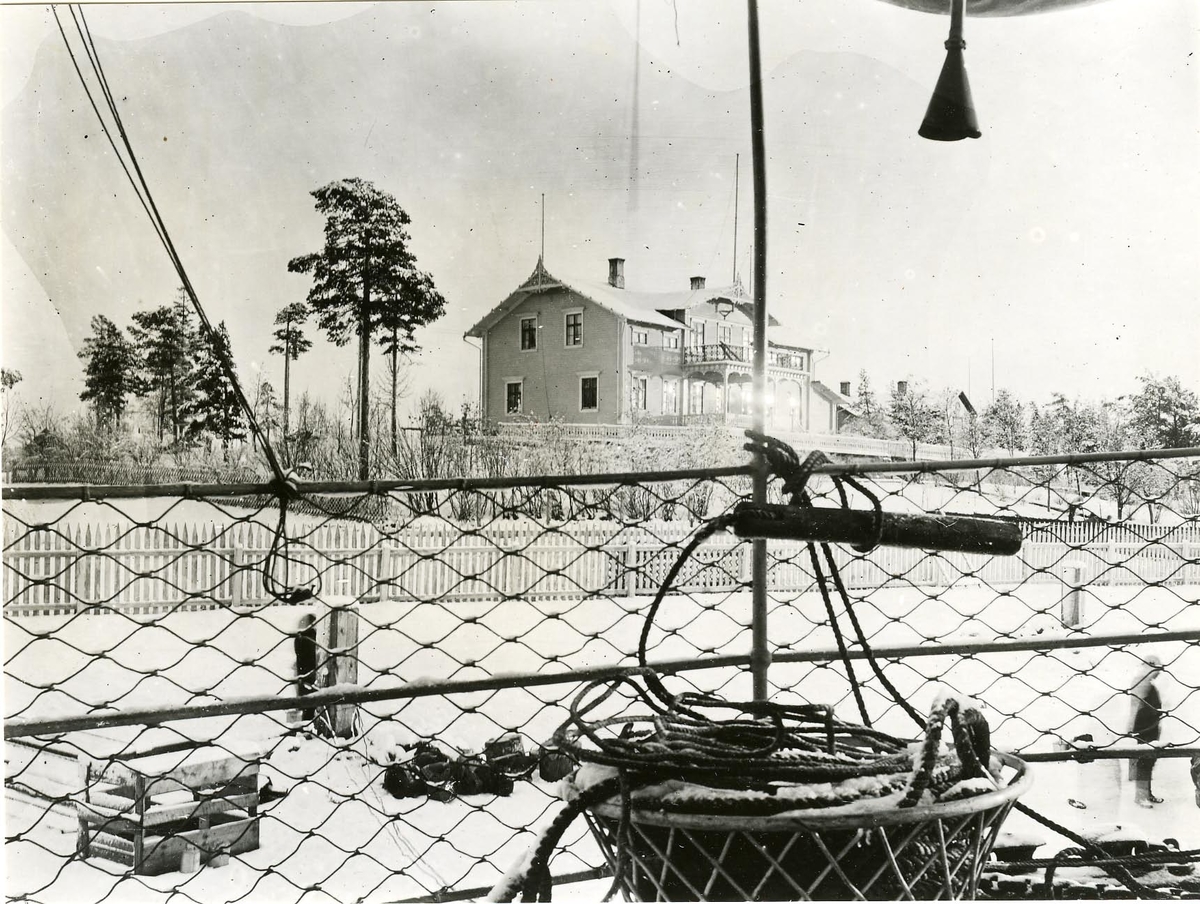Luleå hamn, 1890-talet. Utsikt från ångf. Njords däck (b. i Norrköping 1855).