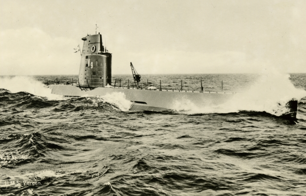 U-båten Vargen (Drakentyp) Vykort