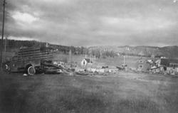 Skader etter bombing 1940 i Namsos(?)